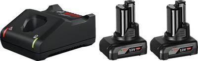 Bosch Professional 1600A01B20 GAL 12V-40 +2x GBA 6.0Ah Werkzeug-Akku und Ladegerät 12 V 6 Ah Li-Ion