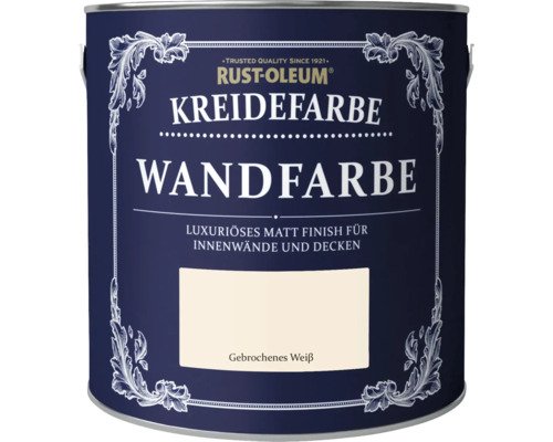Rust-Oleum® Chalky Finish Wandfarbe antik weiss 2,5 l