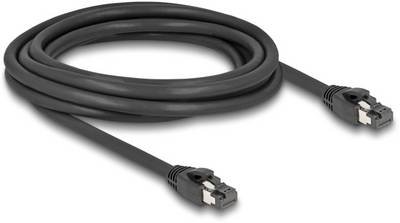 Delock 80235 RJ45 Netzwerkkabel, Patchkabel CAT 8.1 S/FTP 3.00 m Schwarz 1 St.