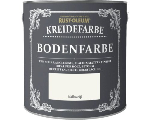 Rust-Oleum® Kreide-Bodenfarbe Kalkweiss 2,5 l