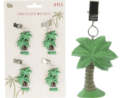 Tischdeckenbeschwerer Palme Set 4 Stück