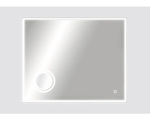 LED Rahmenspiegel Cordia Cosmetic Line BxHxT 100x65x2.5 cm silber