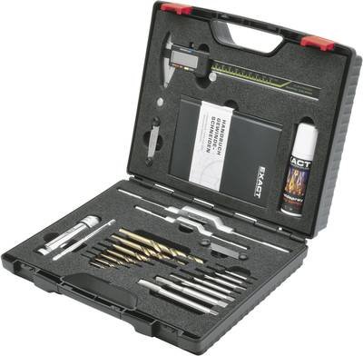 Exact 70543 Gewindeschneidsatz 22teilig HSS-E metrisch M3, M4, M5, M6, M8, M10, M12