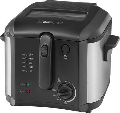 Clatronic FR 3649 Fritteuse 2.5 l 1600 W Schwarz