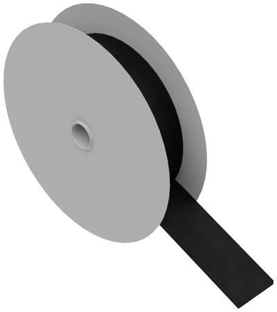 Hebotec 11-KE20001FRT Klettband zum Bündeln Haft- und Flauschteil (L x B) 1000 mm x 20 mm Schwarz 1 m
