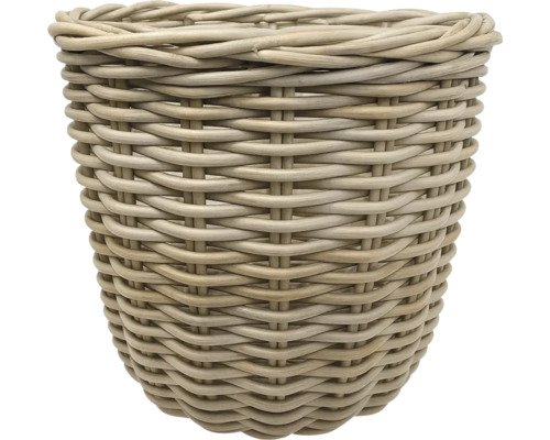 Pflanzkorb Leah Naturfaser Ø 38 cm H 38 cm braun