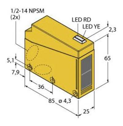 Turck Einweg-Lichtschranke Q8562E-B 3034263 1 St.