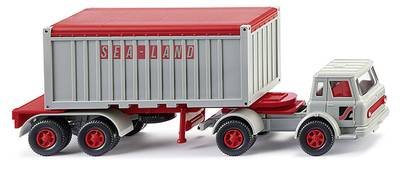 Wiking 052501 H0 LKW Modell Harvester Containersattelzug 20' "Sealand"