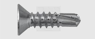 SWG 9799328070 Bohrschraube 3.9 mm 16 mm Kreuzschlitz Phillips DIN 7504-P Stahl verzinkt 100 St.