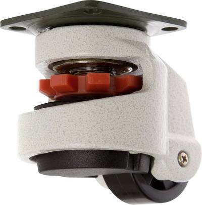 TOOLCRAFT TO-5137962 Lenkrolle 50 mm nivelierbar mit Anschraubplatte Tragfähigkeit (max.): 250 kg