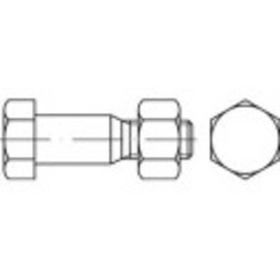 TOOLCRAFT 144184 Sechskant-Passschrauben M12 40 mm Außensechskant DIN 7968 Stahl galvanisch verzinkt 100 St.