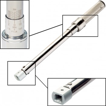 Llave dinamométrica de cabeza intercambiable ref. 7465 - Rationalstock.es