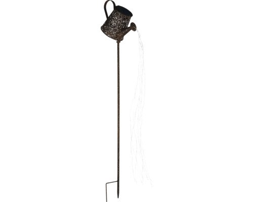 Solarlampe Giesskanne 0,024 W rostfarbe