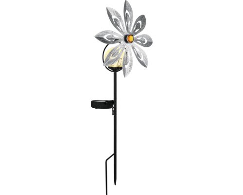 Solarlampe Windrad 0,024 W silber