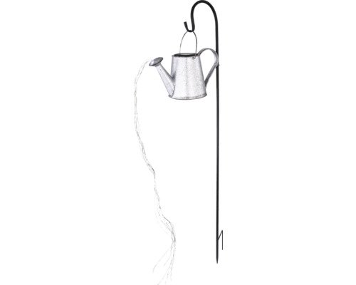 Solarlampe Giesskanne 0,06 W silber