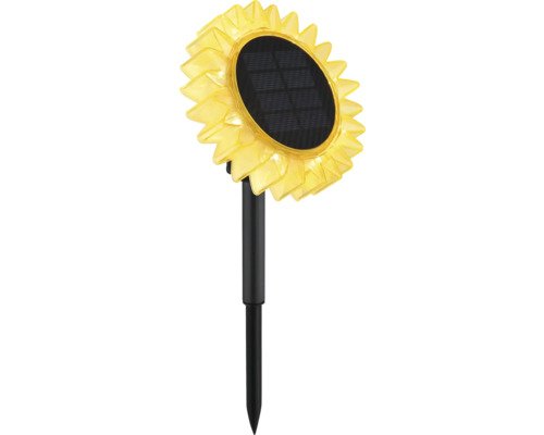 Solarlampe Sonnenblume 0.06 W gelb schwarz