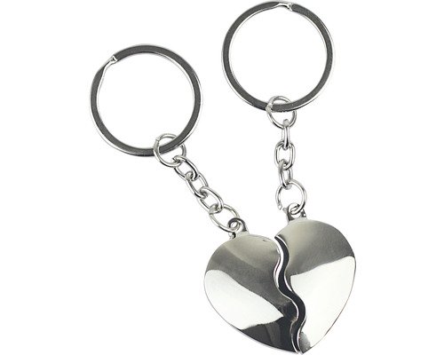 Schlüsselanhänger Broken Heart silber