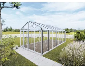 Janssens Gewächshaus inkl. Sicherheitsglas 4 mm 310 x 605 cm aluminium