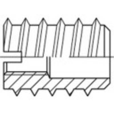 TOOLCRAFT 144021 Einschraubmutter M4 10 mm Stahl 100 St.