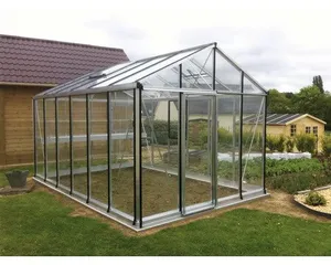 Janssens Gewächshaus inkl. Sicherheitsglas 4 mm 310 x 605 cm aluminium