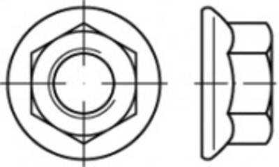 TOOLCRAFT TO-5391276 Sechskantmuttern M4 Stahl galvanisch verzinkt 1000 St.