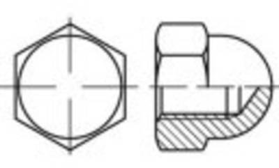 TOOLCRAFT TO-5391273 Sechskant-Hutmuttern M18 DIN 1587 Stahl galvanisch verzinkt 1 St.