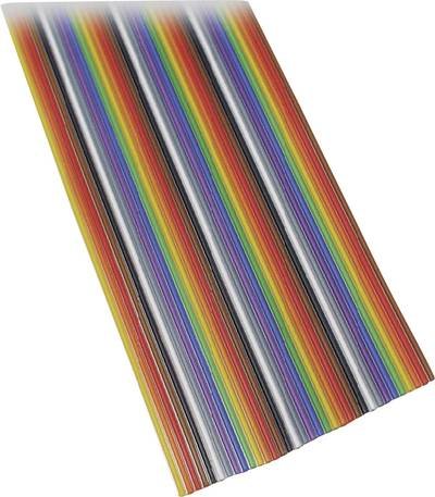 BKL Electronic 10120156/10 Flachbandkabel Rastermaß: 1.27 mm 10 x 0.08 mm² Bunt 10 m