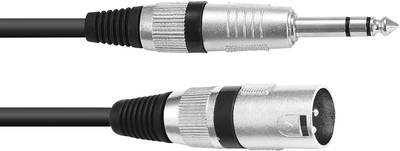 OMNITRONIC Adapterkabel XLR(M)/Klinke stereo 2m sw