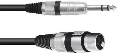 OMNITRONIC Adapterkabel XLR(F)/Klinke stereo 0,9m sw
