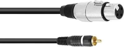 OMNITRONIC Adapterkabel Cinch/XLR(F) 2m sw