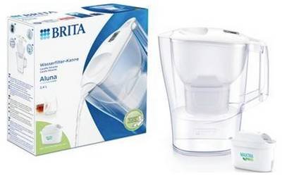 Brita Aluna 124595 Wassersparfilter-Set 2.5 l Weiß