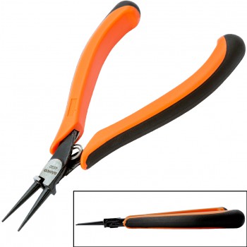 Alicates de boca redonda compactos ergo™ con mangos bi-componentes y acabado fosfatado ref. 4530 - Rationalstock.es
