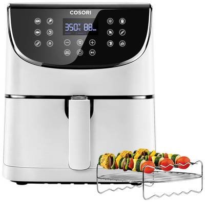 Cosori CP158-AF-RXW Heißluft-Fritteuse 5.5 l 1700 W Antihaftbeschichtung, BPA-frei, mit Display, Timerfunktion, Überhitz