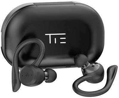 Tie Studio TBE1018 In Ear Kopfhörer Bluetooth® Schwarz Wasserbeständig, Ohrbügel Sport