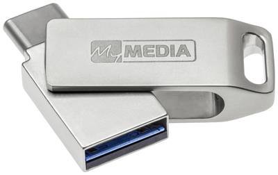 MyMEDIA My Dual USB 3.2 Gen 1 /USB C Drive 128GB USB-Stick 128 GB Silber 69271 USB-A (USB 3.2 Gen 1), USB-C®