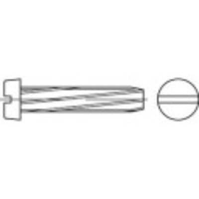 TOOLCRAFT 141715 Schneidschrauben M4 25 mm Schlitz DIN 7513 Stahl galvanisch verzinkt 1000 St.