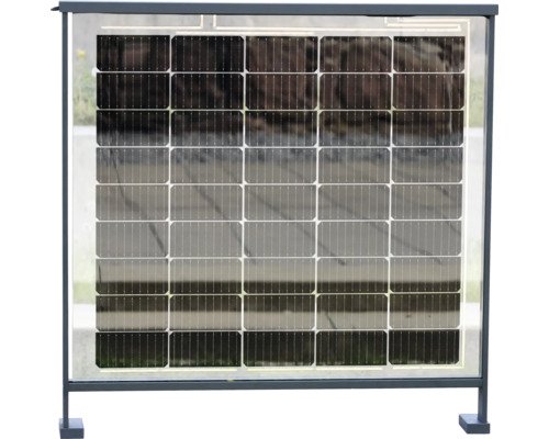 Pertura Füllungsplatte VSG mit Solarzellen 950x867x8 mm für Triton Geländer-Komplettset