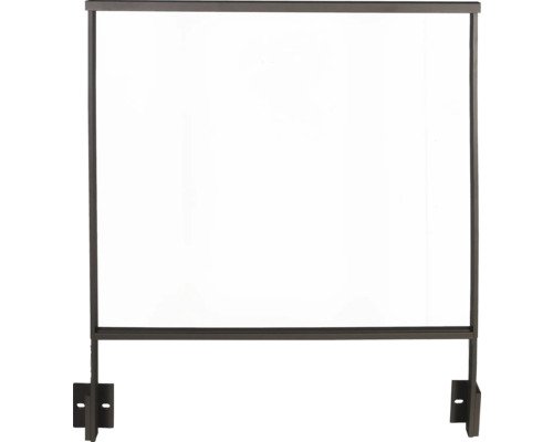 Pertura Geländer-Komplettset Triton anthrazit für Füllungen, Seitenmontage L:100 cm