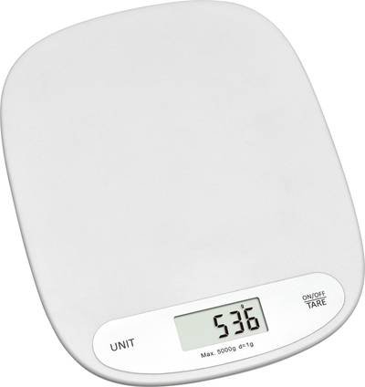 TFA Dostmann 50.2003.02 Küchenwaage digital mit Wandbefestigung Wägebereich (max.)=5000 g Weiß 155 x 200 x 15