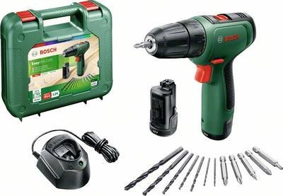 Bosch Home and Garden EasyDrill 1200 -Akku-Bohrmaschine 12 V inkl. 2. Akku, inkl. Koffer, inkl. Ladegerät