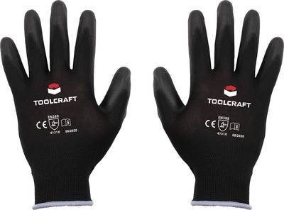 TOOLCRAFT TO-5621550 Polyester, Polyurethan Arbeitshandschuh Größe (Handschuhe): 10 EN 388 CAT II 1 Paar