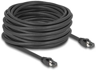 Delock 80238 RJ45 Netzwerkkabel, Patchkabel CAT 8.1 S/FTP 15.00 m Schwarz 1 St.