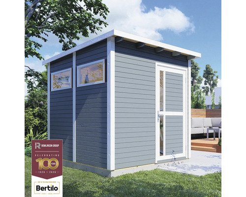 Gartenhaus Bertilo Pentus 2 inkl. Fussboden 247 x 266 cm hellgrau