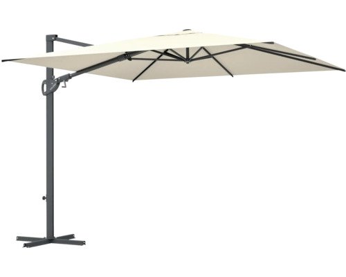 SOLUNA Ampelschirm Orléans 300x300 cm ecru