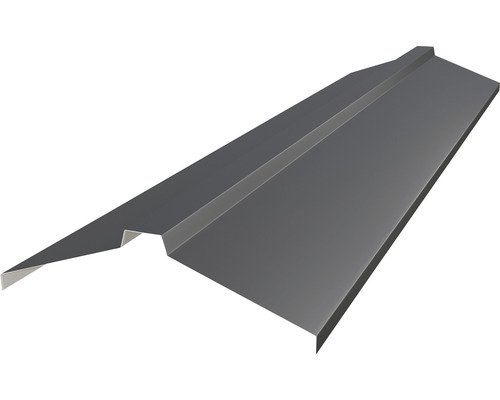 PRECIT Dachfirst gerade für Click Stripes Trapez Anthrazitgrau RAL 7016 2000 mm x 260 mm x 80 mm