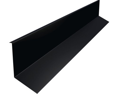 PRECIT Kappleiste für Click Stripes Trapez Tiefschwarz RAL 9005 2000 mm x 80 mm x 100 mm