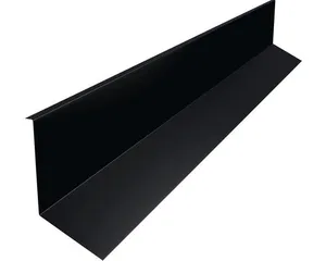 PRECIT Kappleiste für Click Stripes Trapez Tiefschwarz RAL 9005 2000 mm x 80 mm x 100 mm