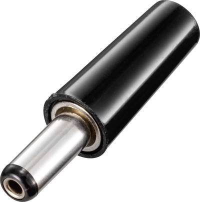 TRU COMPONENTS Niedervolt-Steckverbinder Stecker, gerade 5.5 mm 2.1 mm 1 St. Bulk