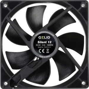 Gelid FN-PX12-11 PC-Gehäuse-Lüfter Schwarz (B x H x T) 120 x 120 x 25 mm