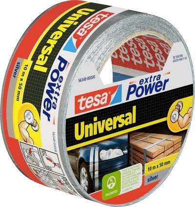 tesa UNIVERSAL 56348-00000-06 Gewebeklebeband tesa® extra Power Silber (L x B) 10 m x 50 mm 1 St.